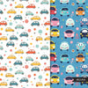 Cute Cars Digital papers, Kawaii baby seamless background, nursery background printable pattern, baby digital background, scrapbook paper