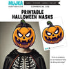 Halloween Mask, Printable Face Masks, skull masks, zombie masks, mummy masks, JackoLantern masks, papercraft games, digital printable PNG