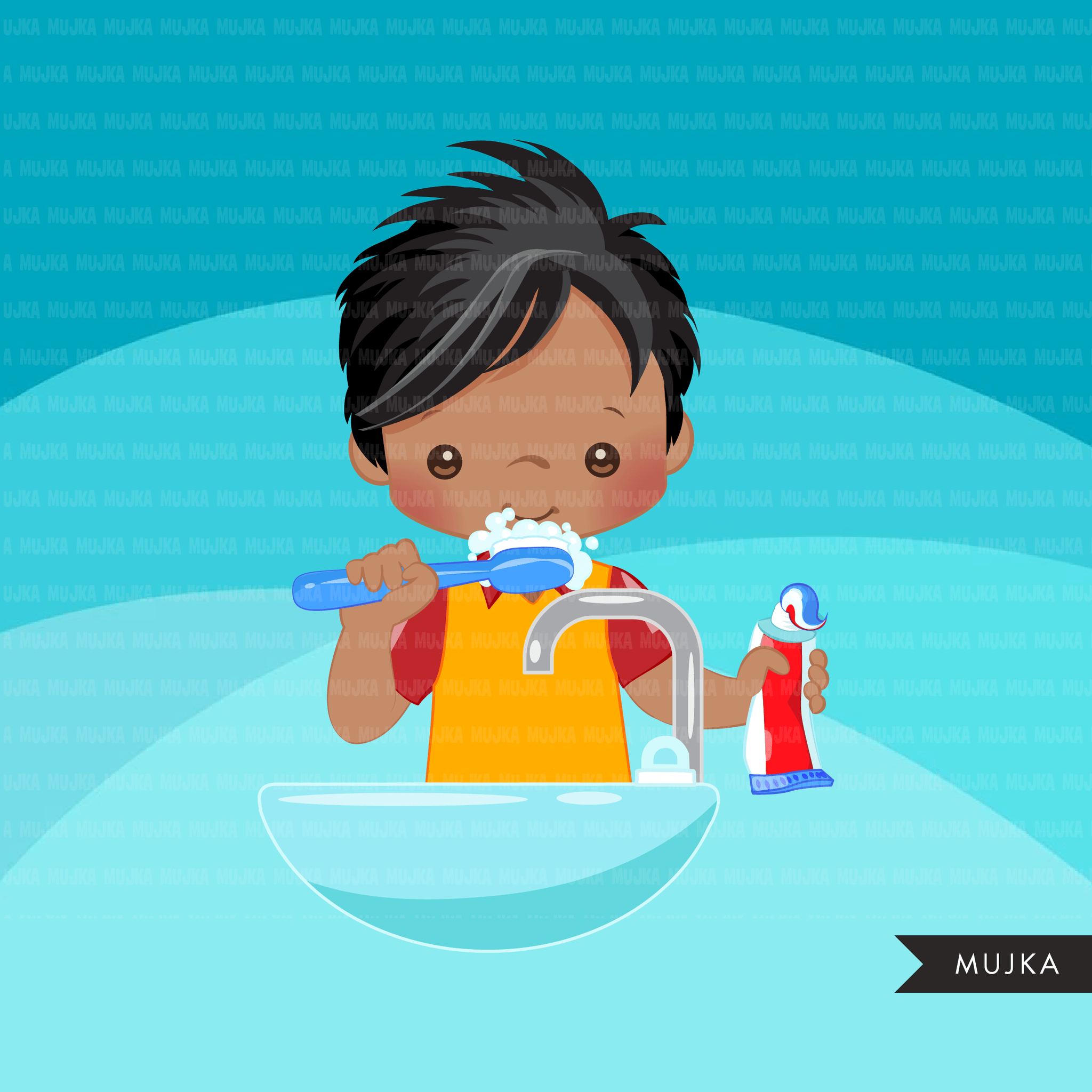 Chores Cleaning Up Put Away School Bag Stock Illustration