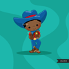 Imágenes Prediseñadas de vaquero. Imágenes Prediseñadas De Vaquero Lindo Del Salvaje Oeste- Rojo Y Azul - Niño