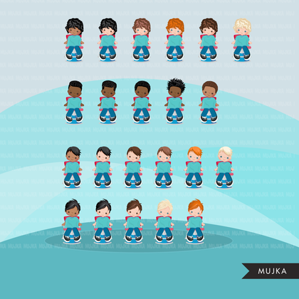 Hair styling clipart, boy in the salon, barber hop, shave shop clipart