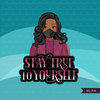 Michelle Obama inauguration 2021 fashion clipart, stay true to yourself, black history figures graphics, PNG