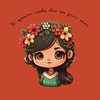 Free Latina girl Poster, cute Valentine clipart, love clipart, free little girl png