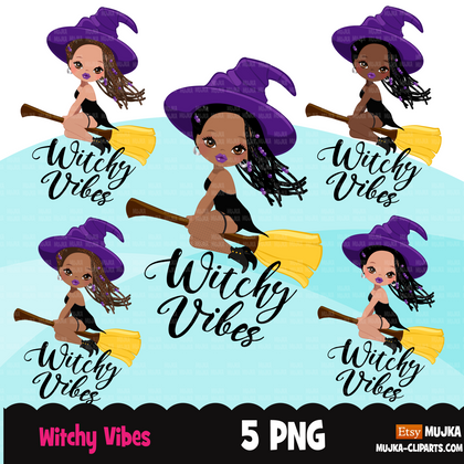Halloween png, Halloween witch png, witchy vibes sublimation designs, Halloween clipart, witchy vibes, black woman witch Halloween shirt