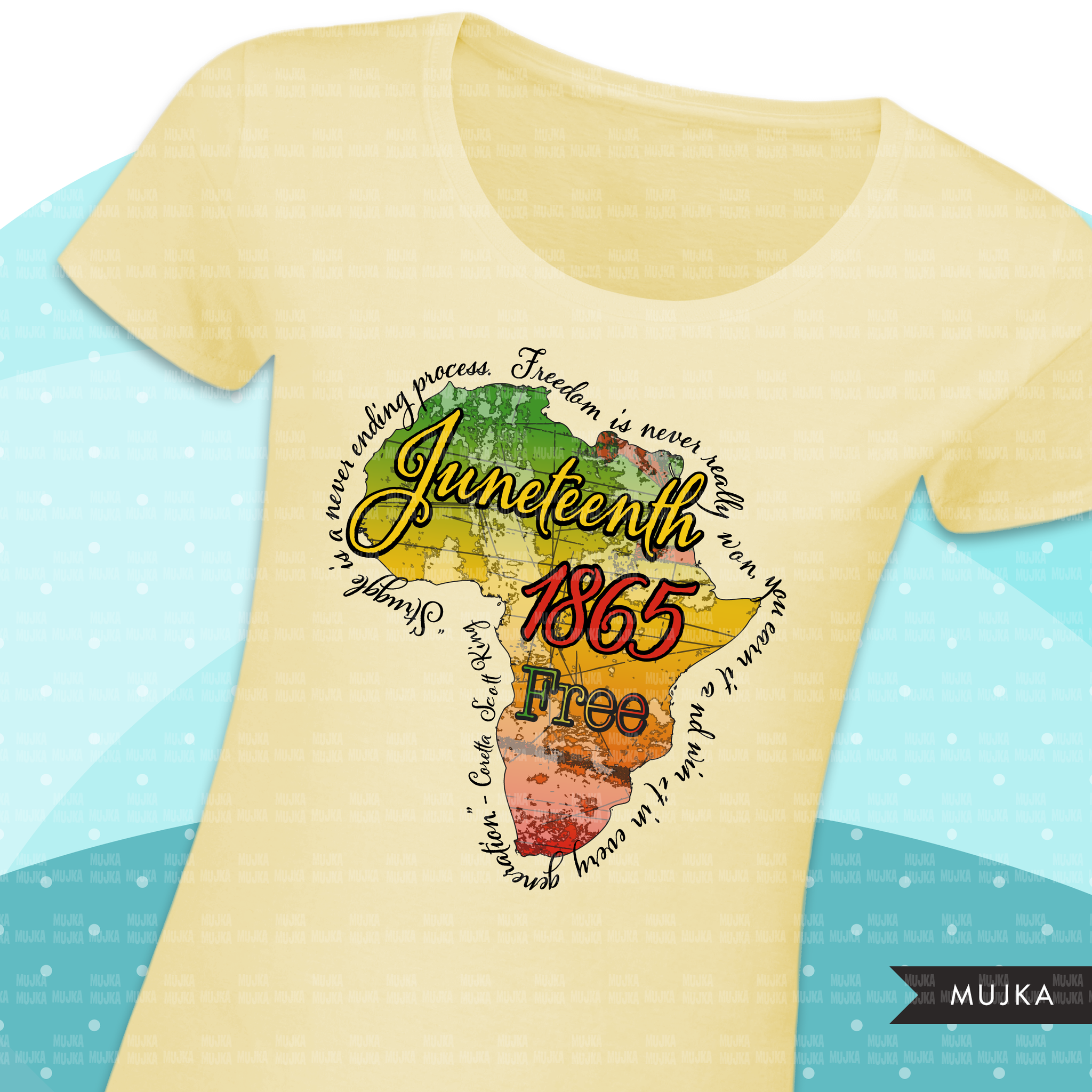 Juneteenth clipart, Africa map, black history sublimation designs, 1865 png