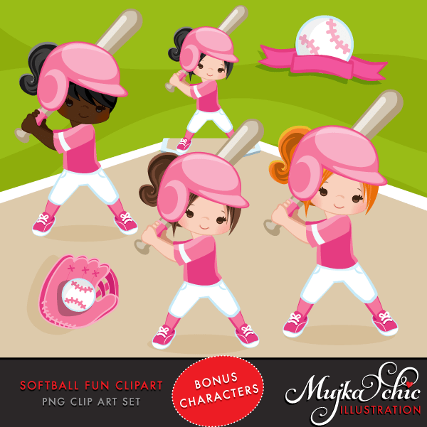 Pacote de clipart de beisebol e softball, gráficos esportivos, sublimação, impressão e corte para uso comercial clipart PNG