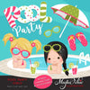 Pool Party Clipart for Girls summer