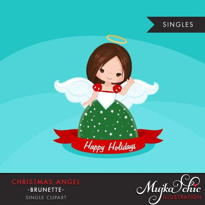 Christmas Angel Clipart, Girl religious