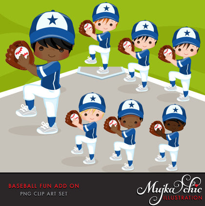 Baseball Boy Clipart ADD ON