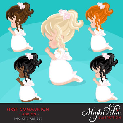 First Communion Clipart for Girls religious