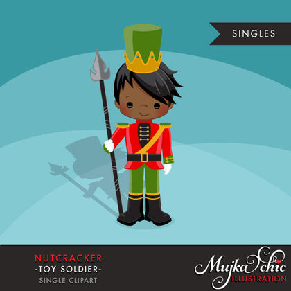 Free Nutcracker Clipart, Christmas graphics, black boy soldier
