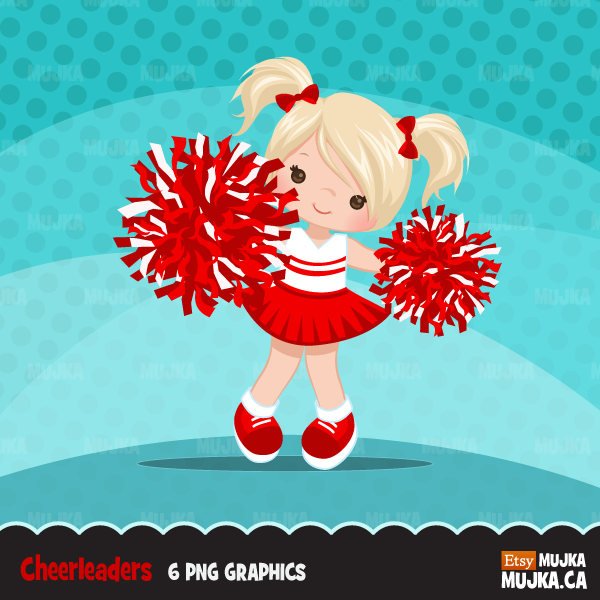Cheerleader Girl Clipart.