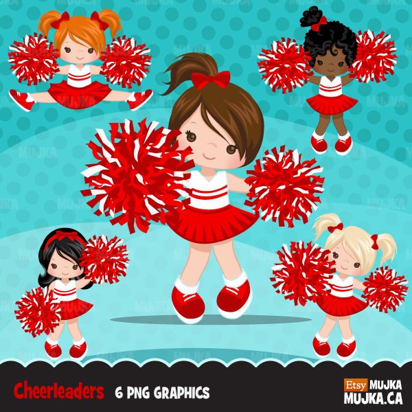 Cheerleader Girl Clipart.