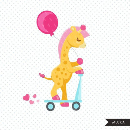 Happy Giraffe Day, animal Clipart