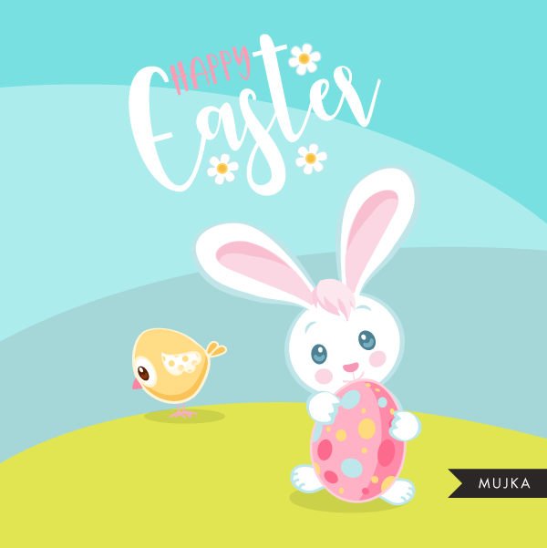 Easter animal clipart spring