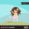 Spring flowers Easter clipart