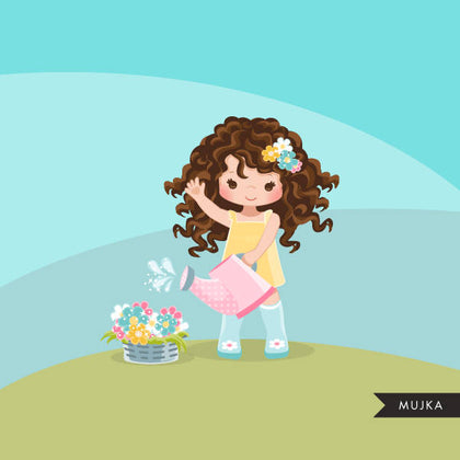 Spring flowers Easter clipart