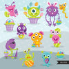 Cute Easter  Monsters clipart, Easter animal