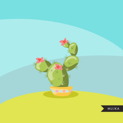 Cactus clipart summer