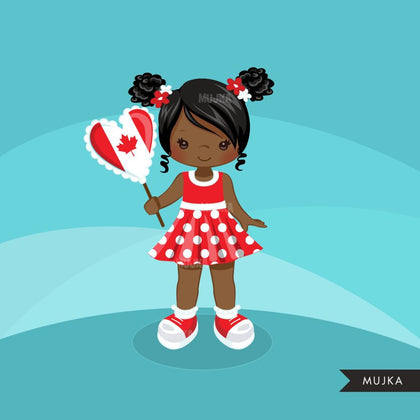 Canada Day, girl Clipart