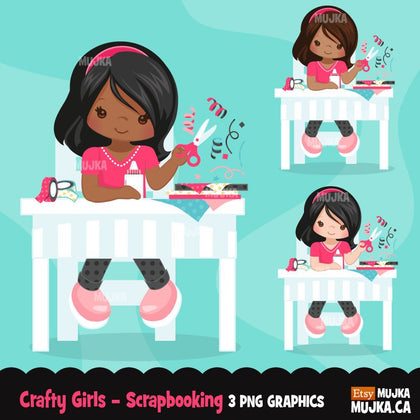 Scrapbooking Girl, Crafty black girl