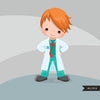Niño Doctor Clipart