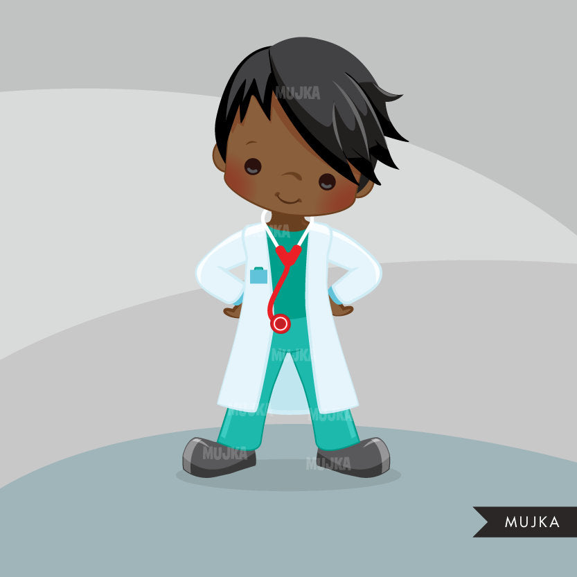 Niño Doctor Clipart