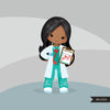 Girl Doctor Clipart