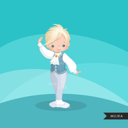 Ballet clipart, chic ballet boy