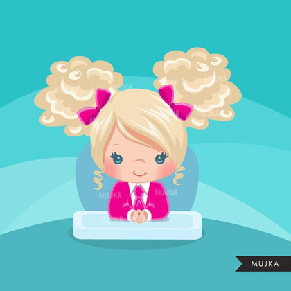 Black Baby Boss clipart Girl Pink