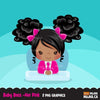 Black Baby Boss clipart Girl Pink