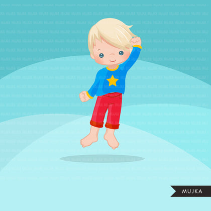 Bounce House boys Clipart