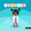 Science Girl Clipart
