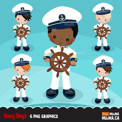 Navy Clipart, sailor boy