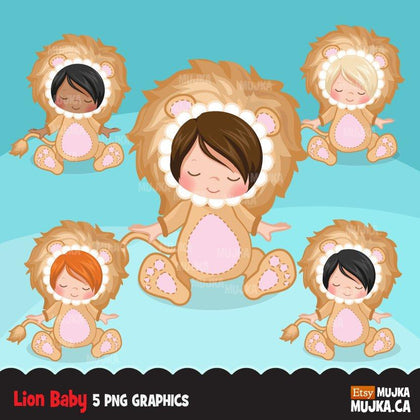 Baby Lion clipart, Lion costume