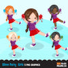 Slime party set for girl clipart