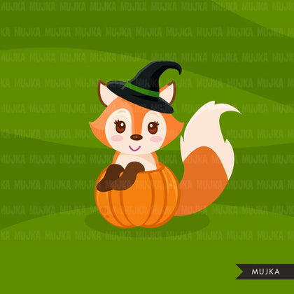 Halloween animal clipart.