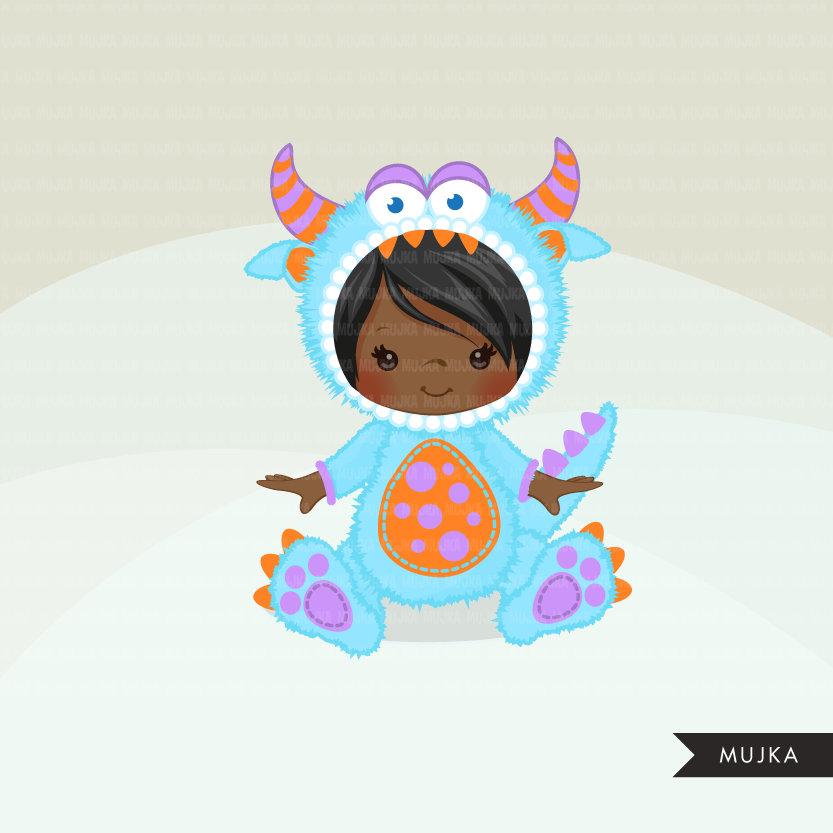 Cute Baby Monsters Clipart