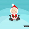 Baby Santa clipart, Christmas costume