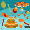 Thanksgiving fall Candy Clipart