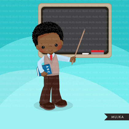 Boy Teacher clipart. School Graphics, Back to school PNG