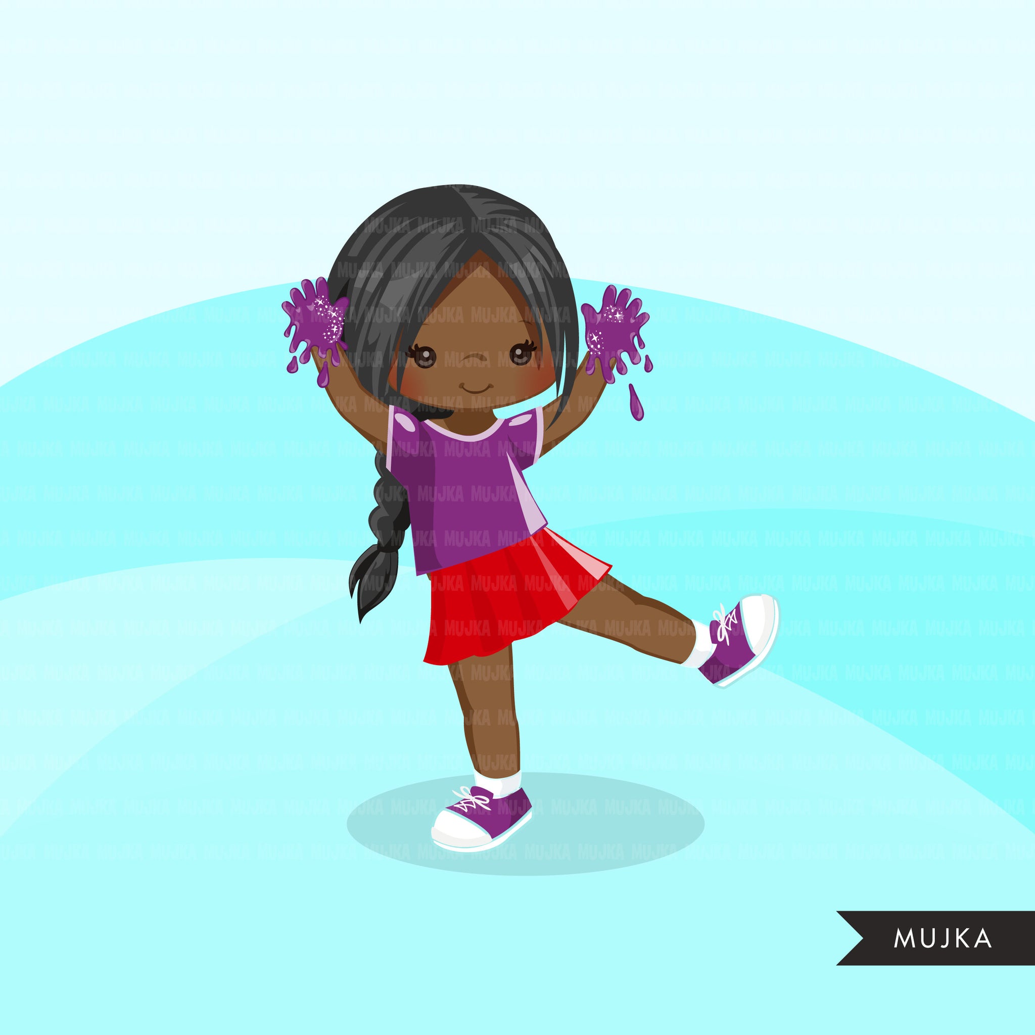 Slime party set for girl clipart