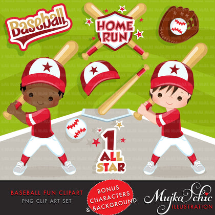 Baseball Boy Clipart