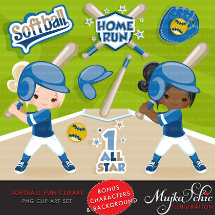 Softball Clipart