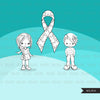 Autism Digital Stamps. Autism awareness graphics