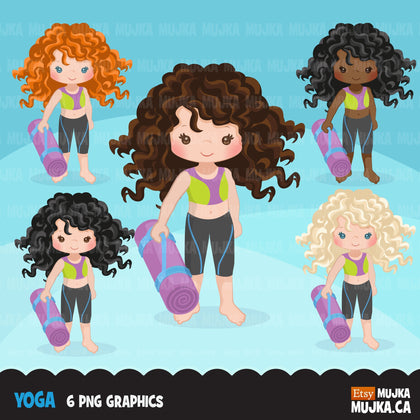 Yoga Girl clipart
