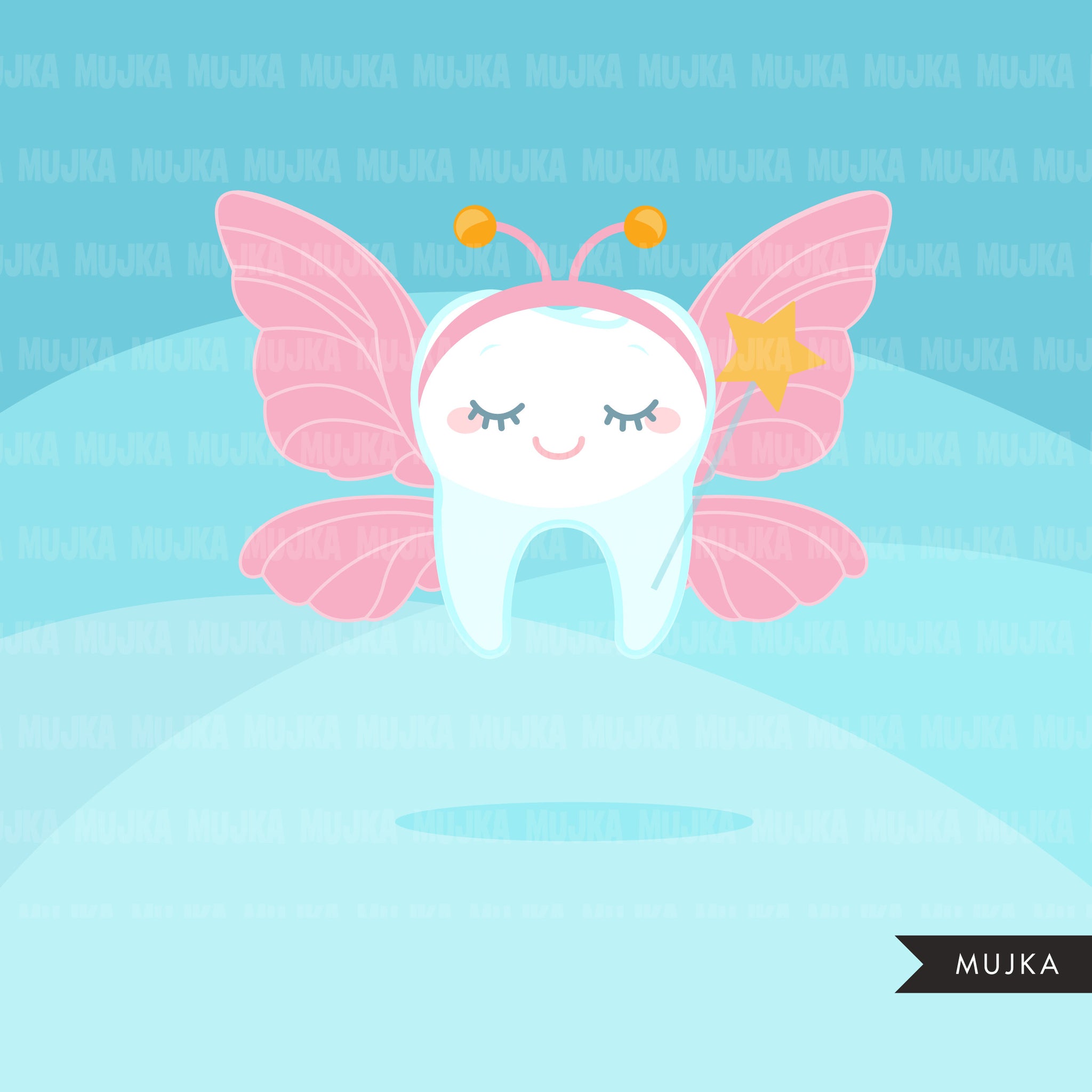 Kawaii tooth Dental Clipart