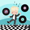 Sock Hop Party Clipart with boy