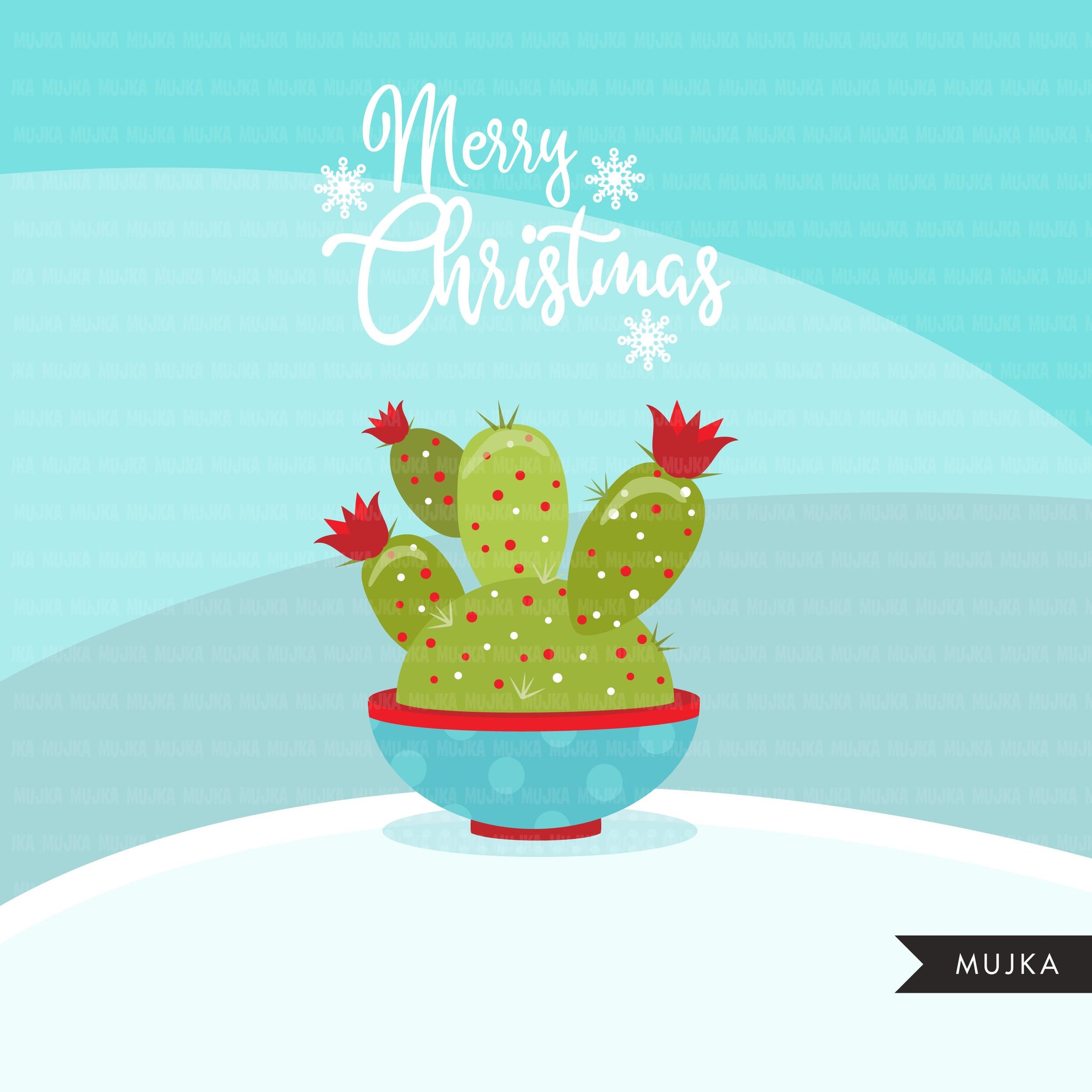 Christmas Cactus clipart