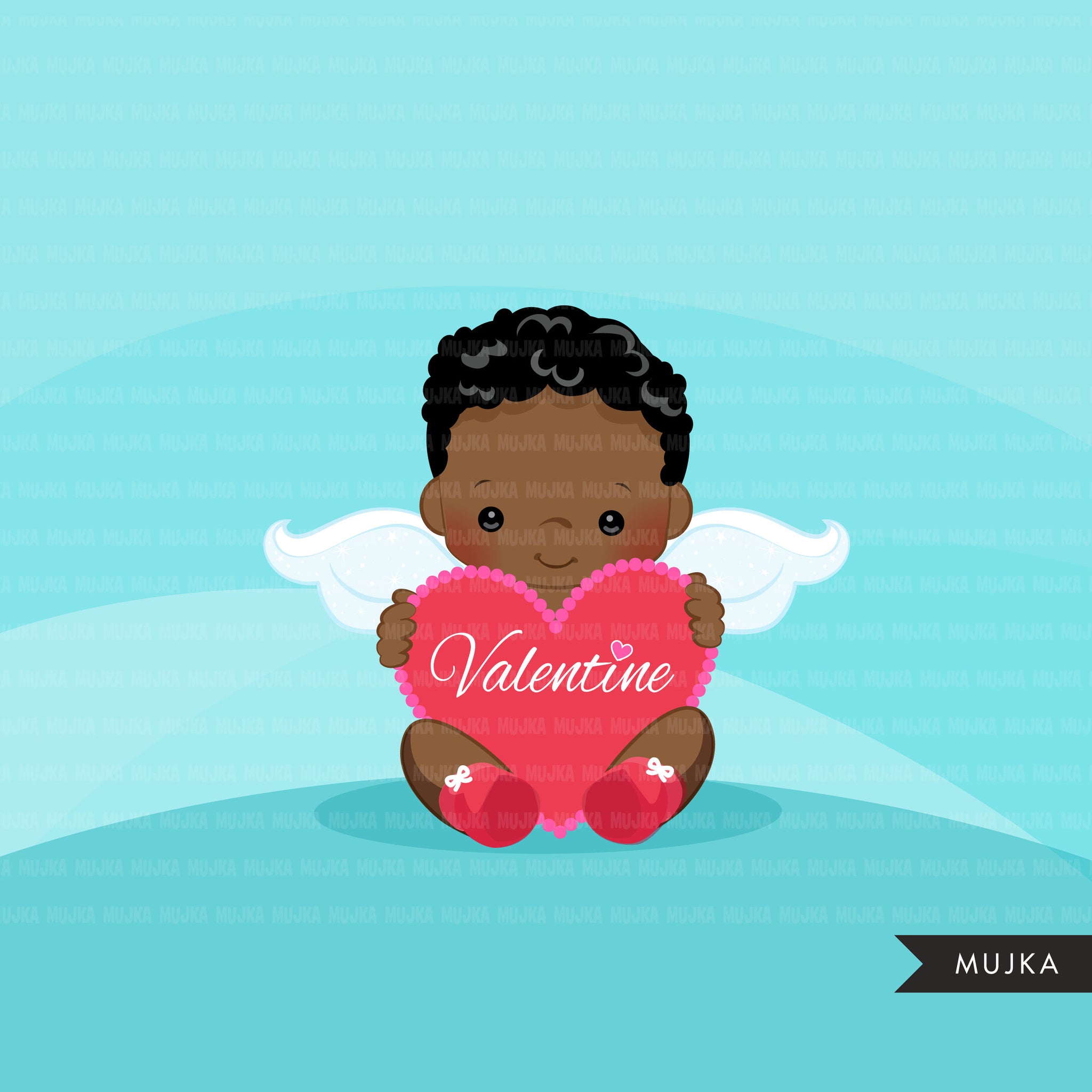 Valentine's Day Cupids, baby clipart